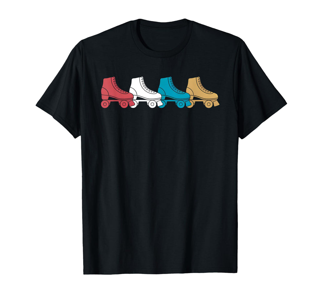 Colors Roller Skate Lineup Rokller T-Shirt - Aesthetic Graphic Unisex - T-Shirt, Sweatshirt, Hoodie