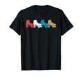 Colors Roller Skate Lineup Rokller T-Shirt - Aesthetic Graphic Unisex - T-Shirt, Sweatshirt, Hoodie