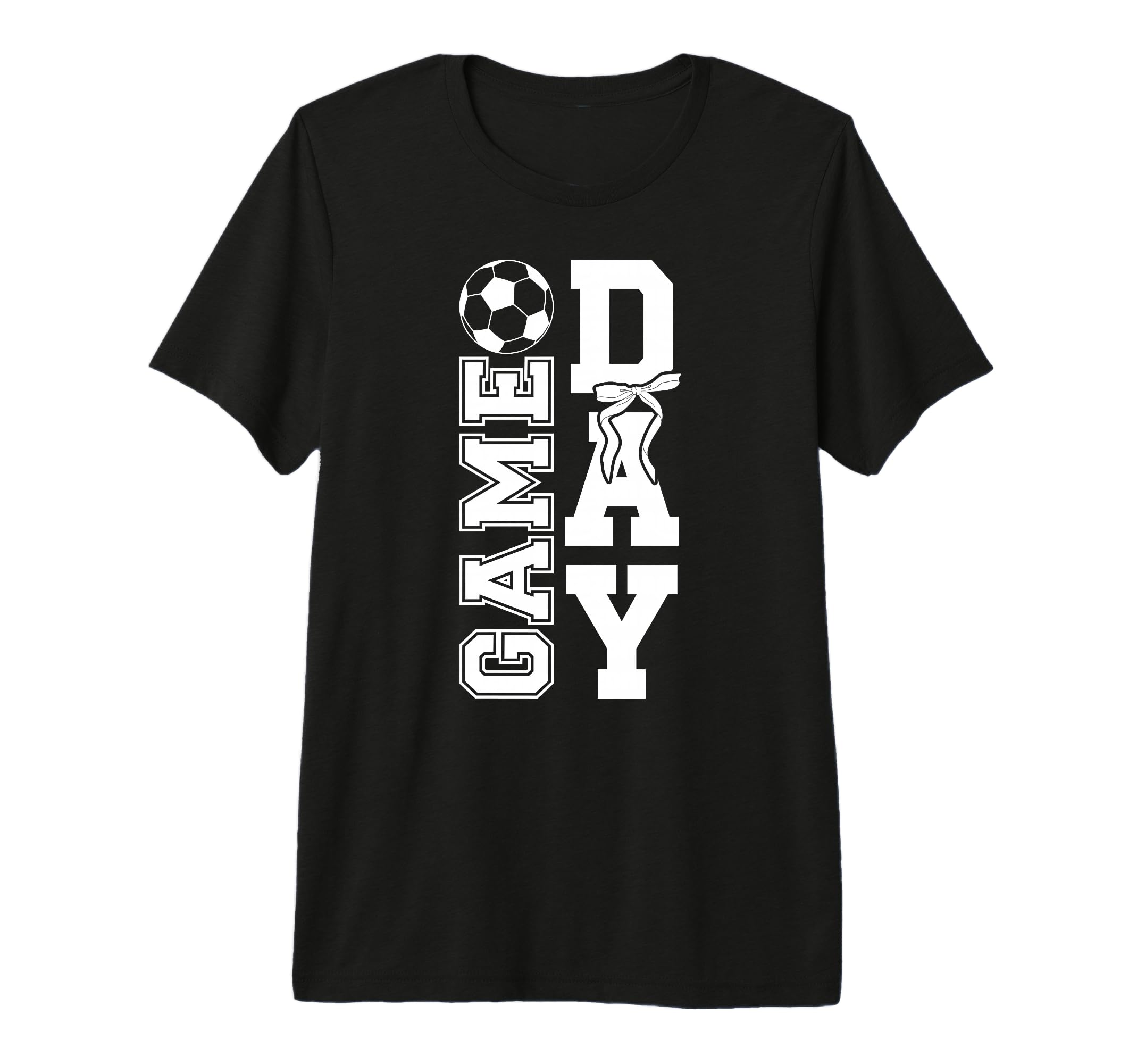 Soccer Game Day Bow Game Day Soccer T-Shirt - Minimalist Print for Adults - T-Shirt, Sweatshirt, Hoodie