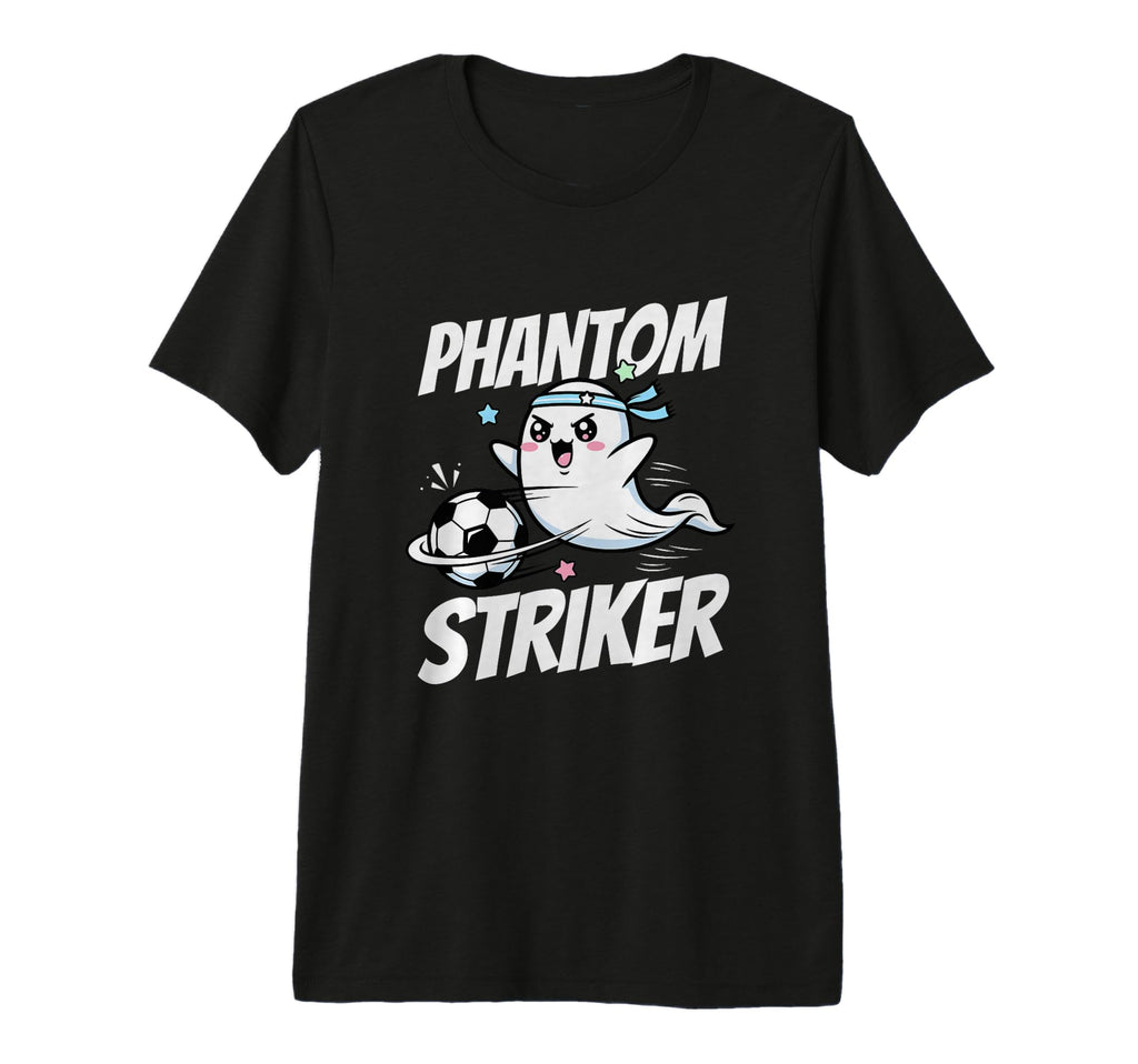 Phantom Striker Funny Ghost Soccer T-Shirt - Streetwear Style for Adults - T-Shirt, Sweatshirt, Hoodie