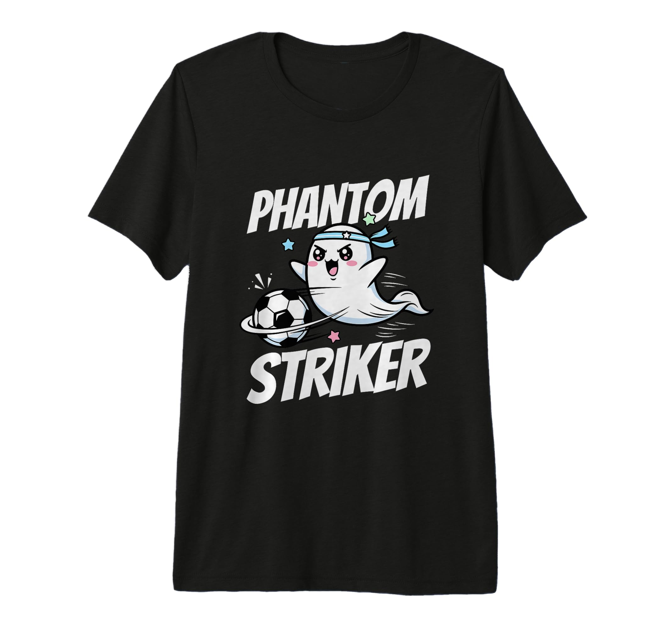 Phantom Striker Funny Ghost Soccer T-Shirt - Streetwear Style for Adults - T-Shirt, Sweatshirt, Hoodie