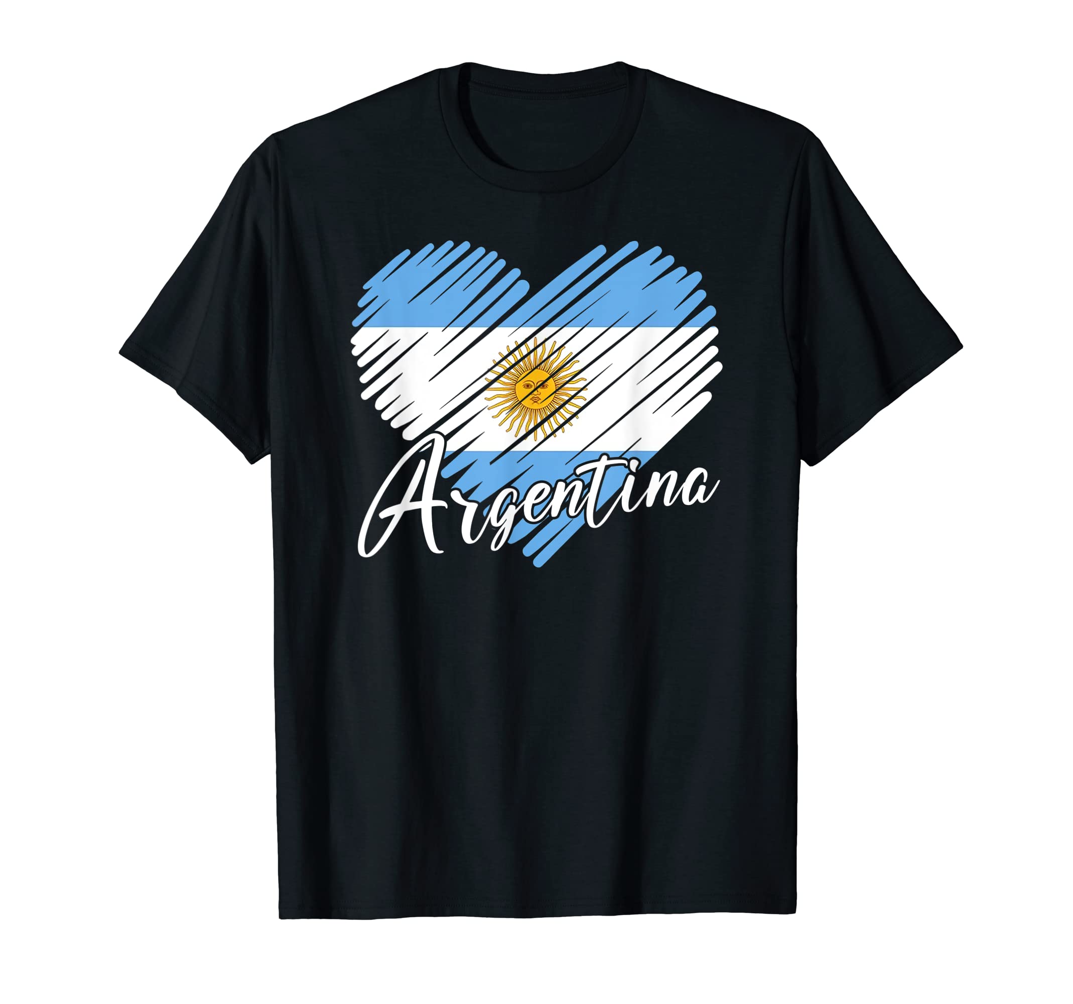 Argentinian Flag Argentina Pride T-Shirt - Fun Novelty Design for Adults - T-Shirt, Sweatshirt, Hoodie