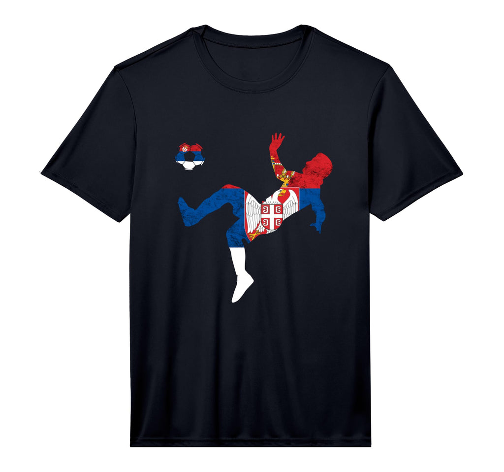 Serbia Flag Emblem Serbian Soccer T-Shirt - Fun Novelty Design Unisex - T-Shirt, Sweatshirt, Hoodie