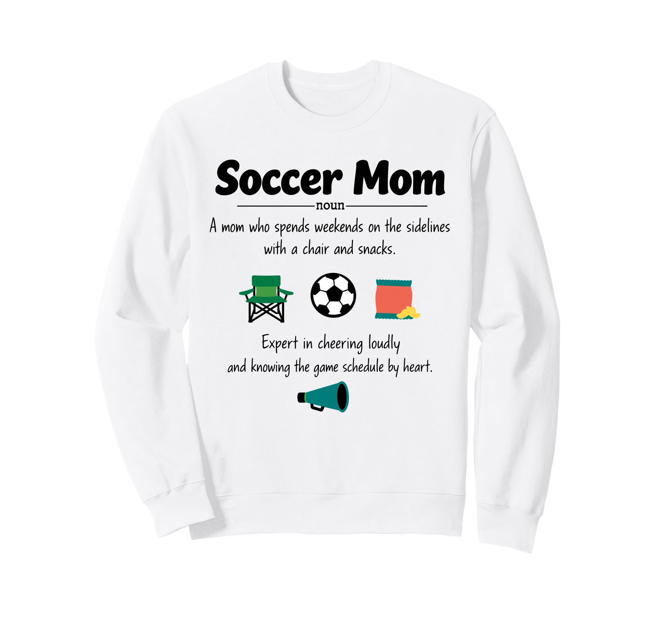 Soccer Mom Definition Gifts Sweatshirt - Aesthetic Graphic for Adults - T-Shirt, Sweatshirt, Hoodie