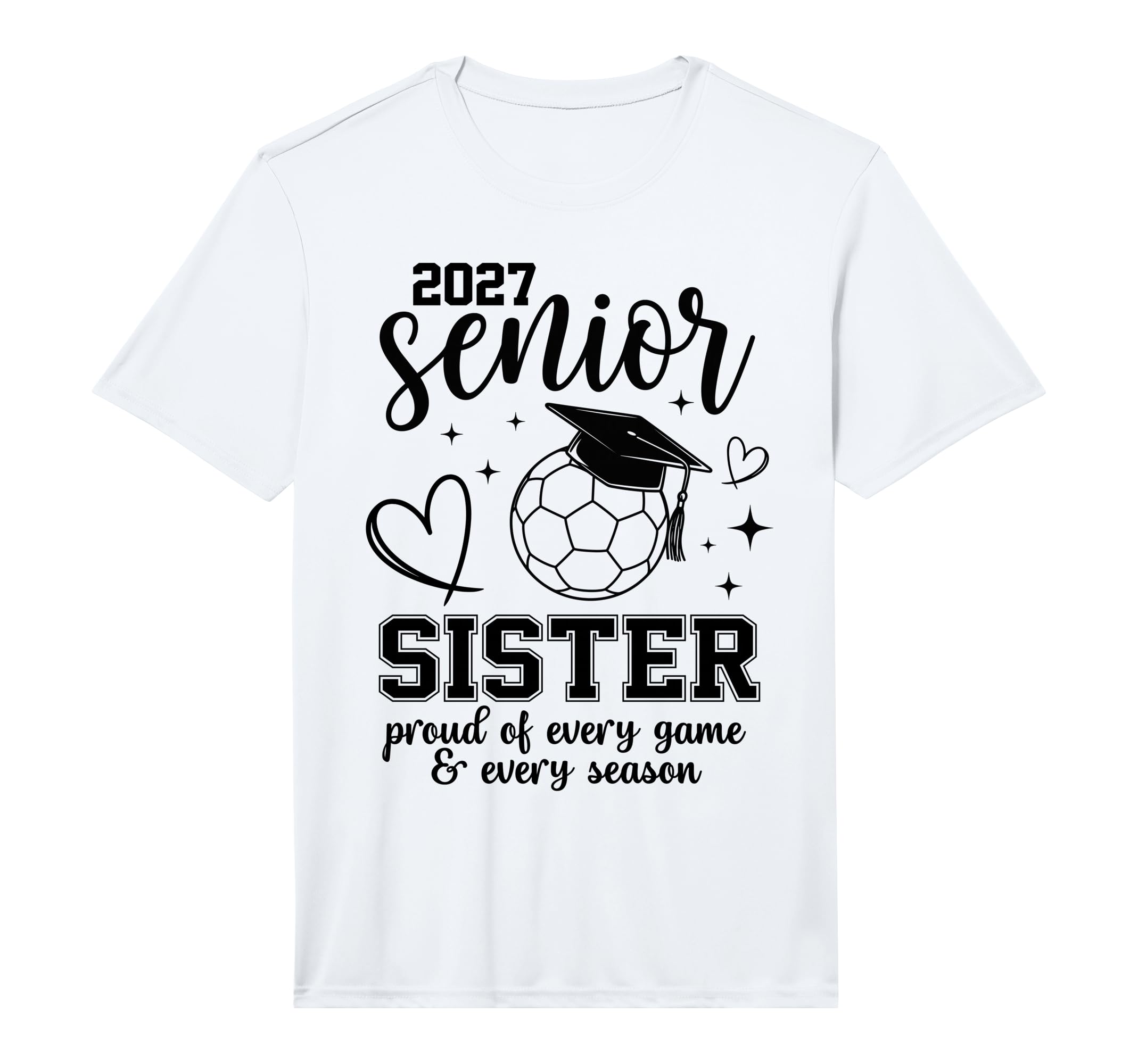2027 Senior Soccer Sister Proud Family T-Shirt - Graphic Print Unisex - T-Shirt, Sweatshirt, Hoodie