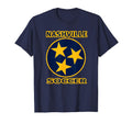 Nashville Soccer Tennessee Tristar T-Shirt - Minimalist Print Men Women - T-Shirt, Sweatshirt, Hoodie
