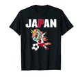 Dabbing Green Unicorn Japan Soccer Fans T-Shirt - Graphic Print for Adults - T-Shirt, Sweatshirt, Hoodie