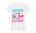 Keeper Gender Soccer Or Bows Funny T-Shirt - Custom Art Print for Adults - T-Shirt, Sweatshirt, Hoodie