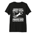 Behind Every Great Save Is Dad Soccer T-Shirt - Unique Graphic Unisex - T-Shirt, Sweatshirt, Hoodie