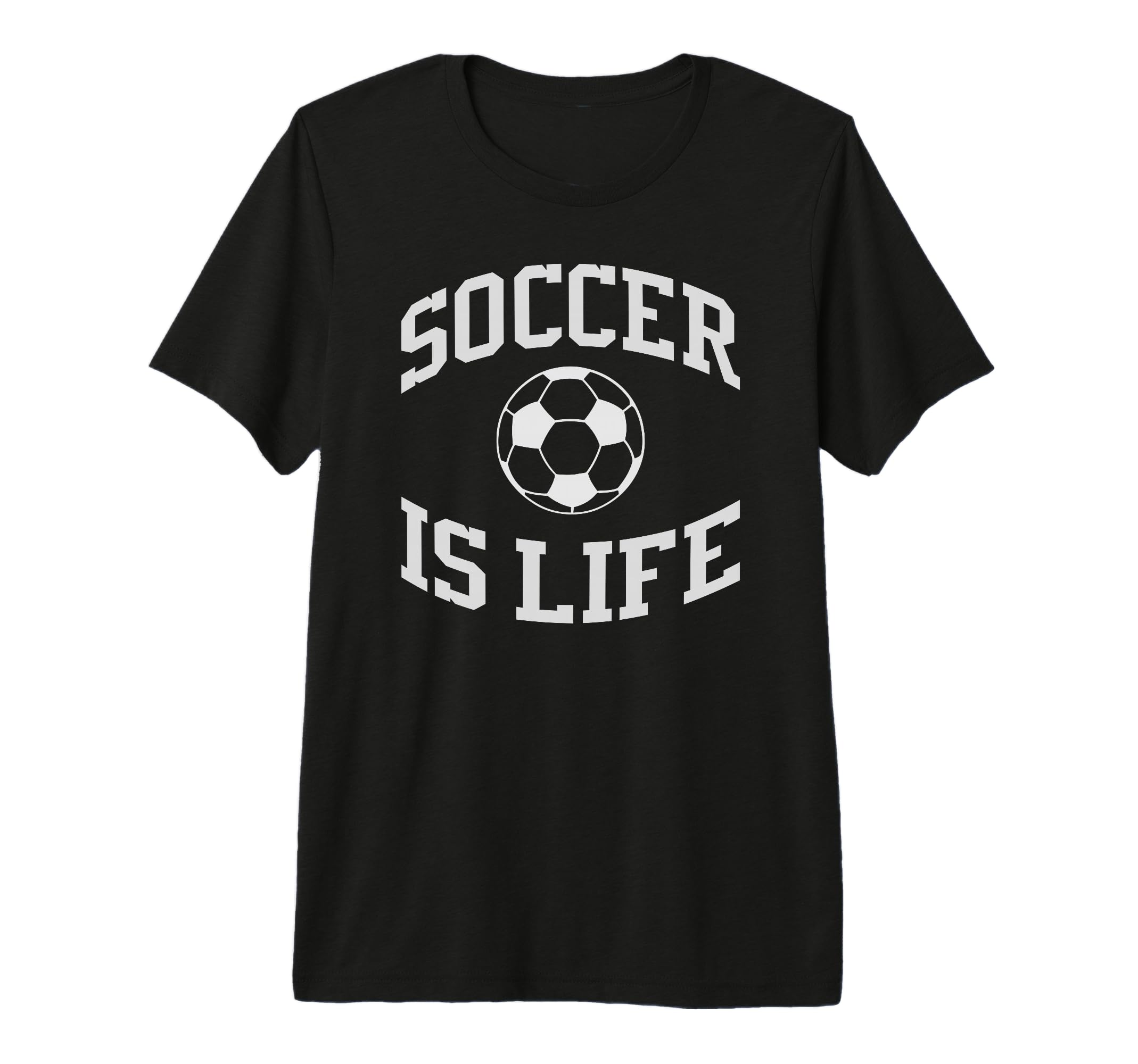 Soccer Is Life Soccer Tri Blend T-Shirt - Fun Novelty Design for Adults - T-Shirt, Sweatshirt, Hoodie