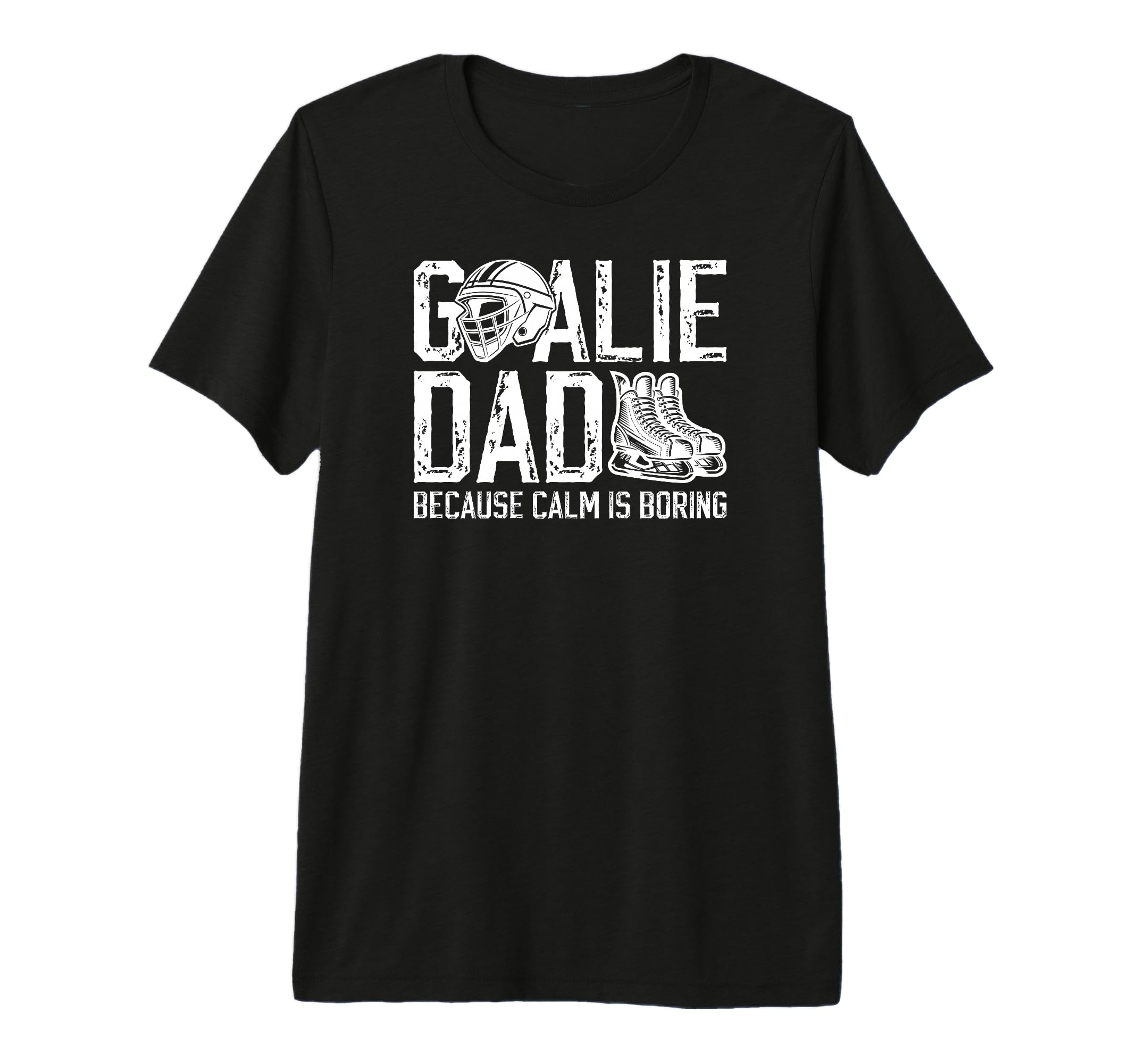 Mens Funny Hockey Goalie Dad Ice T-Shirt - Casual Everyday Wear for Adults - T-Shirt, Sweatshirt, Hoodie