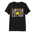 Loud And Proud Ball Mom Leopard Soccer T-Shirt - Minimalist Print Unisex - T-Shirt, Sweatshirt, Hoodie