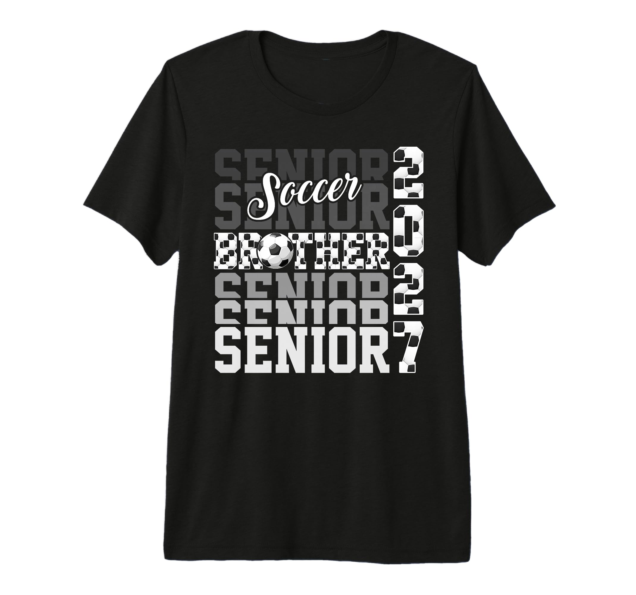 Senior 2027 Soccer Brother Proud T-Shirt - Novelty Apparel for Adults - T-Shirt, Sweatshirt, Hoodie