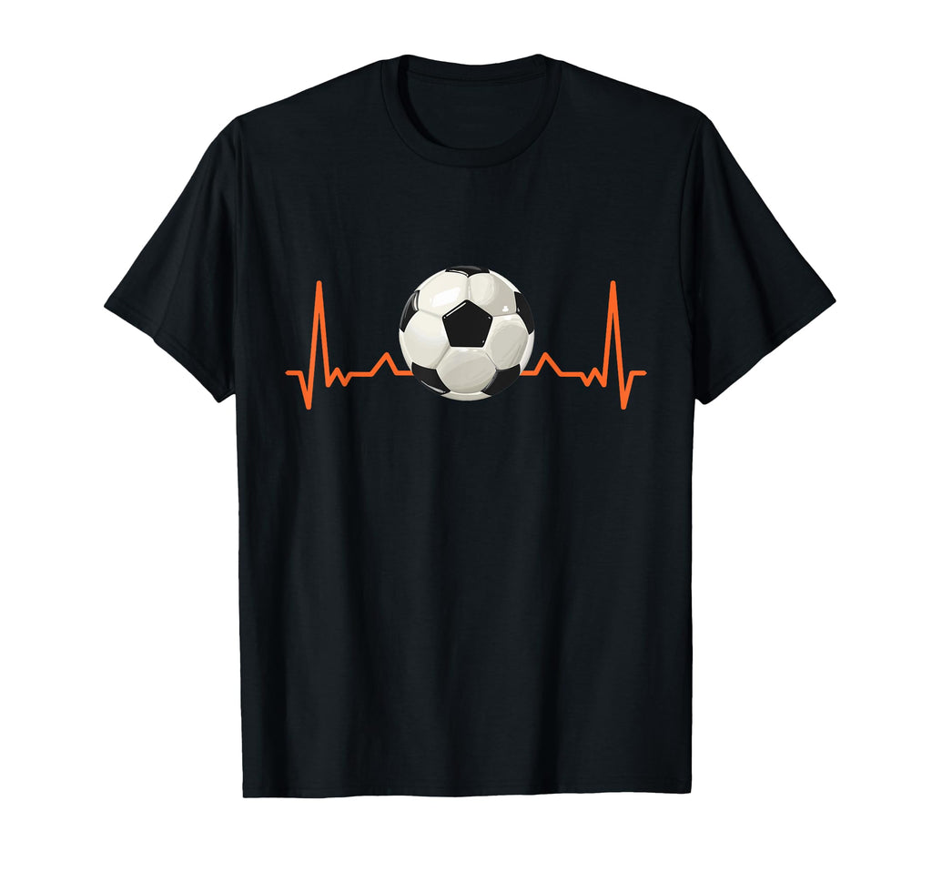 Soccer Ball Heartbeat Football T-Shirt - Unique Graphic for Adults - T-Shirt, Sweatshirt, Hoodie