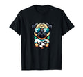 Pug Dog Soccer Player Champion Fan Art T-Shirt - Novelty Apparel Unisex - T-Shirt, Sweatshirt, Hoodie