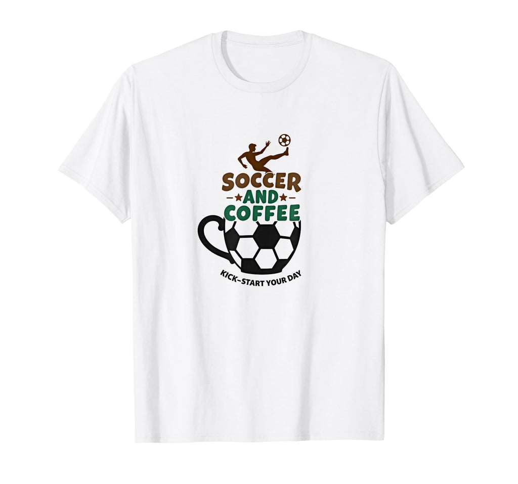 Soccer Mom Soccer And Coffee Kick Sweatshirt - Novelty Apparel Unisex - T-Shirt, Sweatshirt, Hoodie