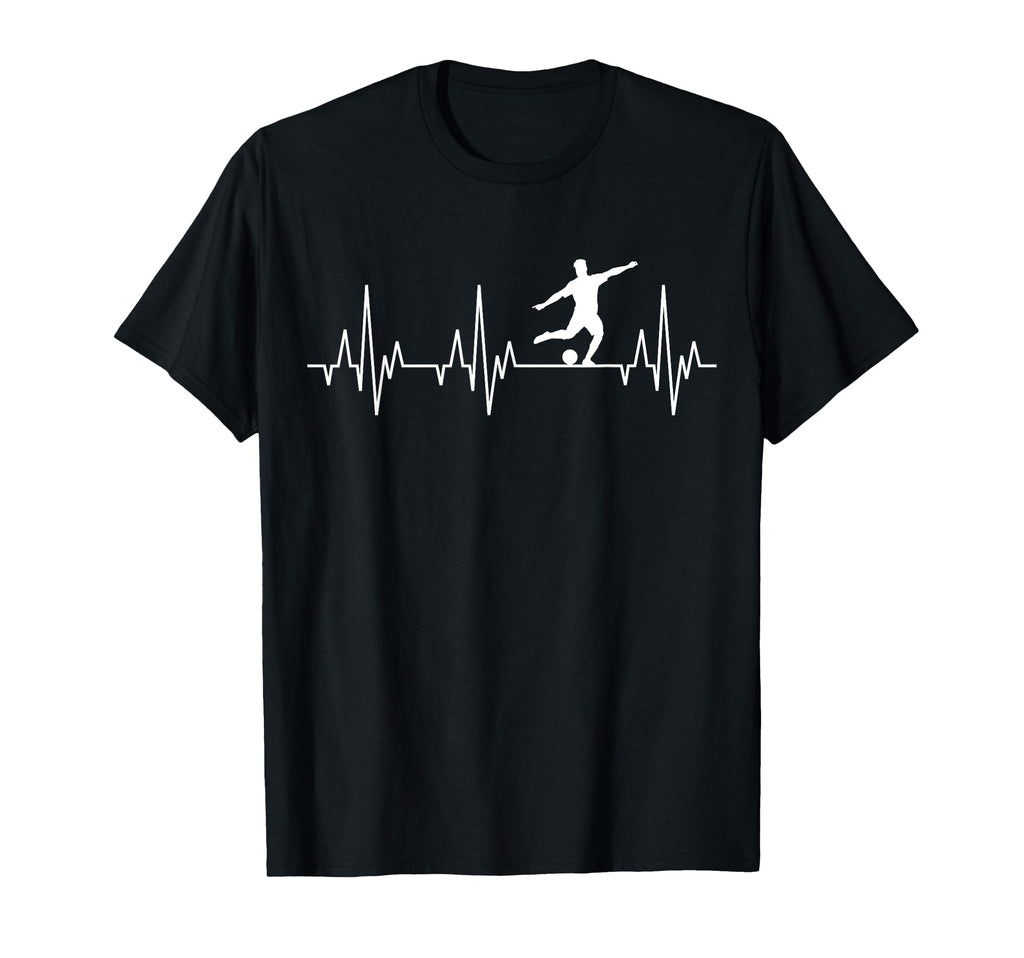 Soccer Player Heartbeat Funny T-Shirt - Unique Graphic Unisex - T-Shirt, Sweatshirt, Hoodie