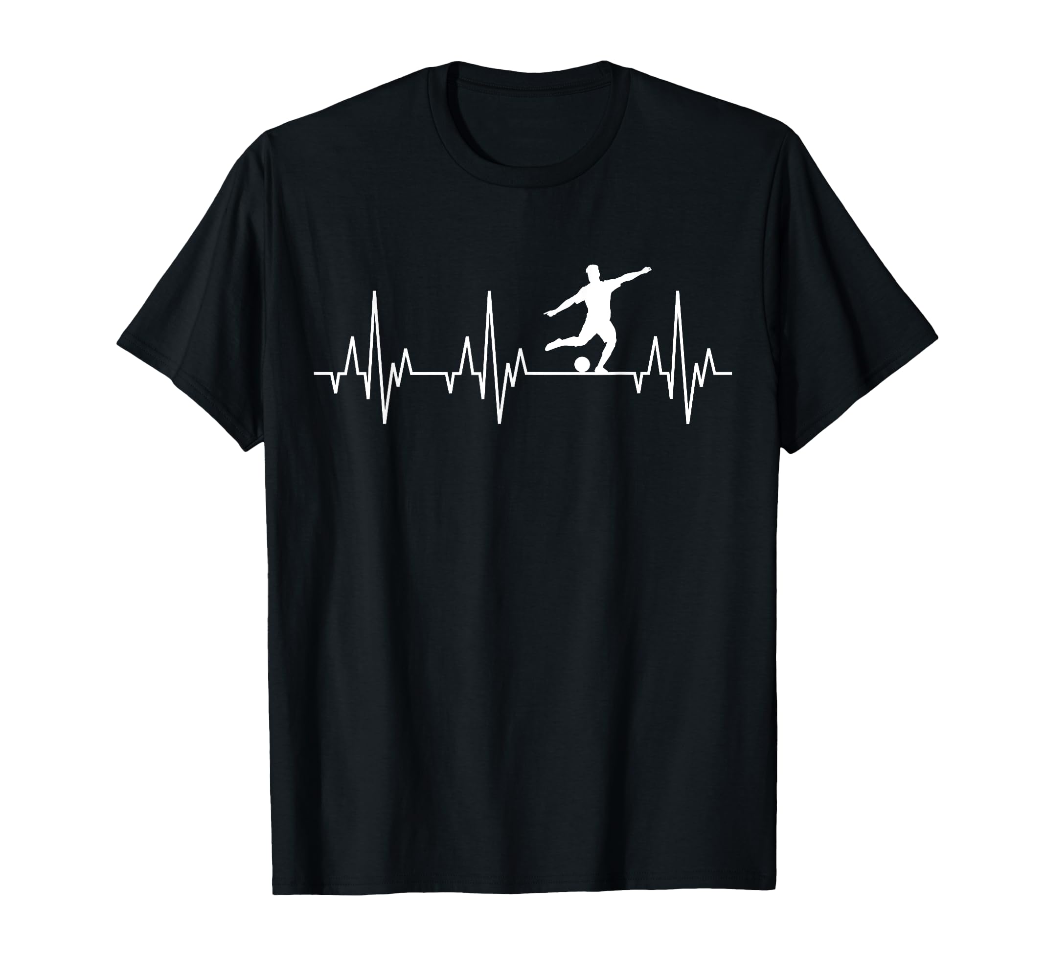 Soccer Player Heartbeat Funny T-Shirt - Unique Graphic Unisex - T-Shirt, Sweatshirt, Hoodie