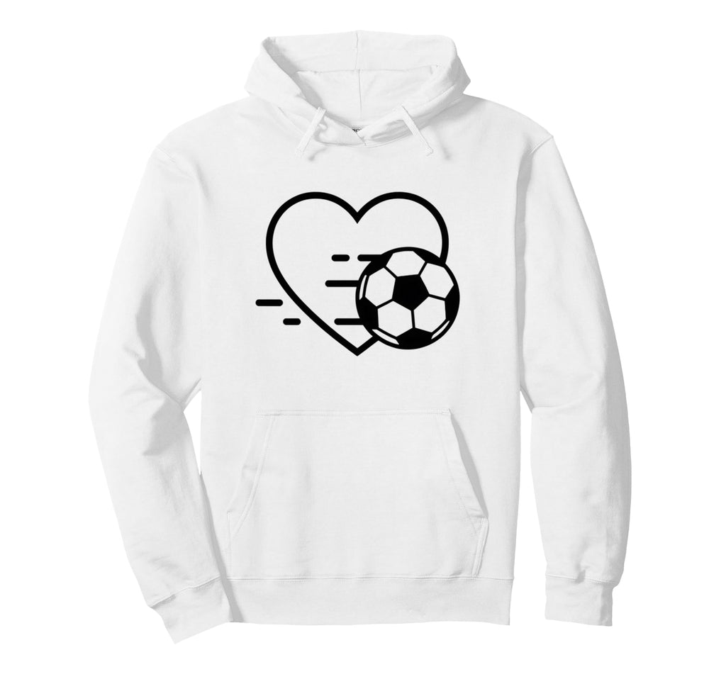 Soccer Love Heart Fans And Players Hoodie - Streetwear Style Unisex - T-Shirt, Sweatshirt, Hoodie