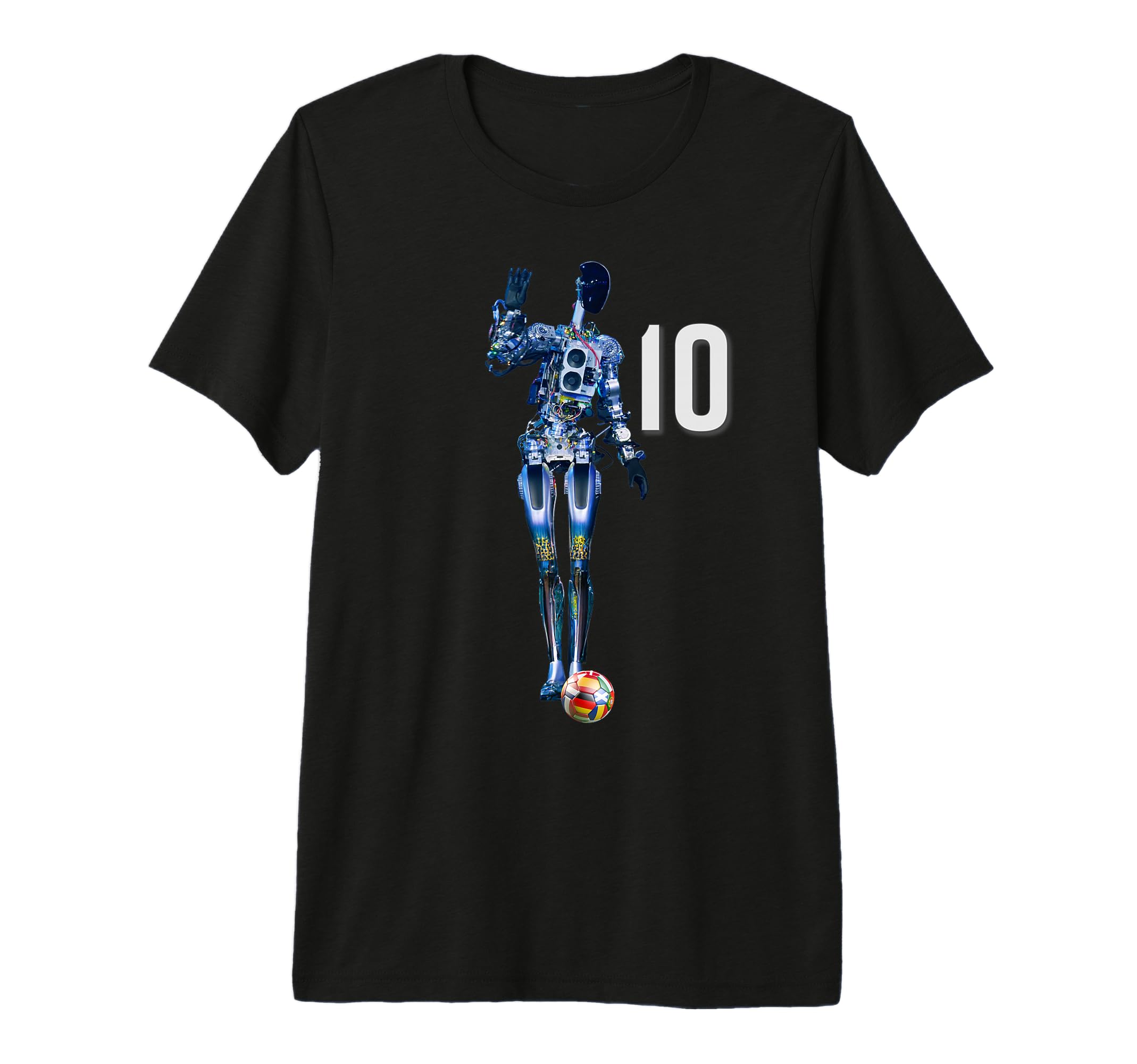 Robot Soccer Player Robot Football T-Shirt - Fun Novelty Design Men Women - T-Shirt, Sweatshirt, Hoodie