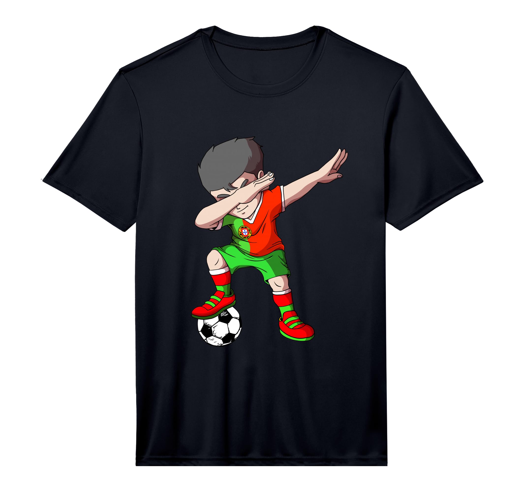 Dabbing Soccer Portugal Football T-Shirt - Graphic Print for Adults - T-Shirt, Sweatshirt, Hoodie