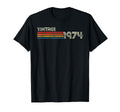 1974 Chest Stripe Birthday T-Shirt - Streetwear Style for Adults - T-Shirt, Sweatshirt, Hoodie