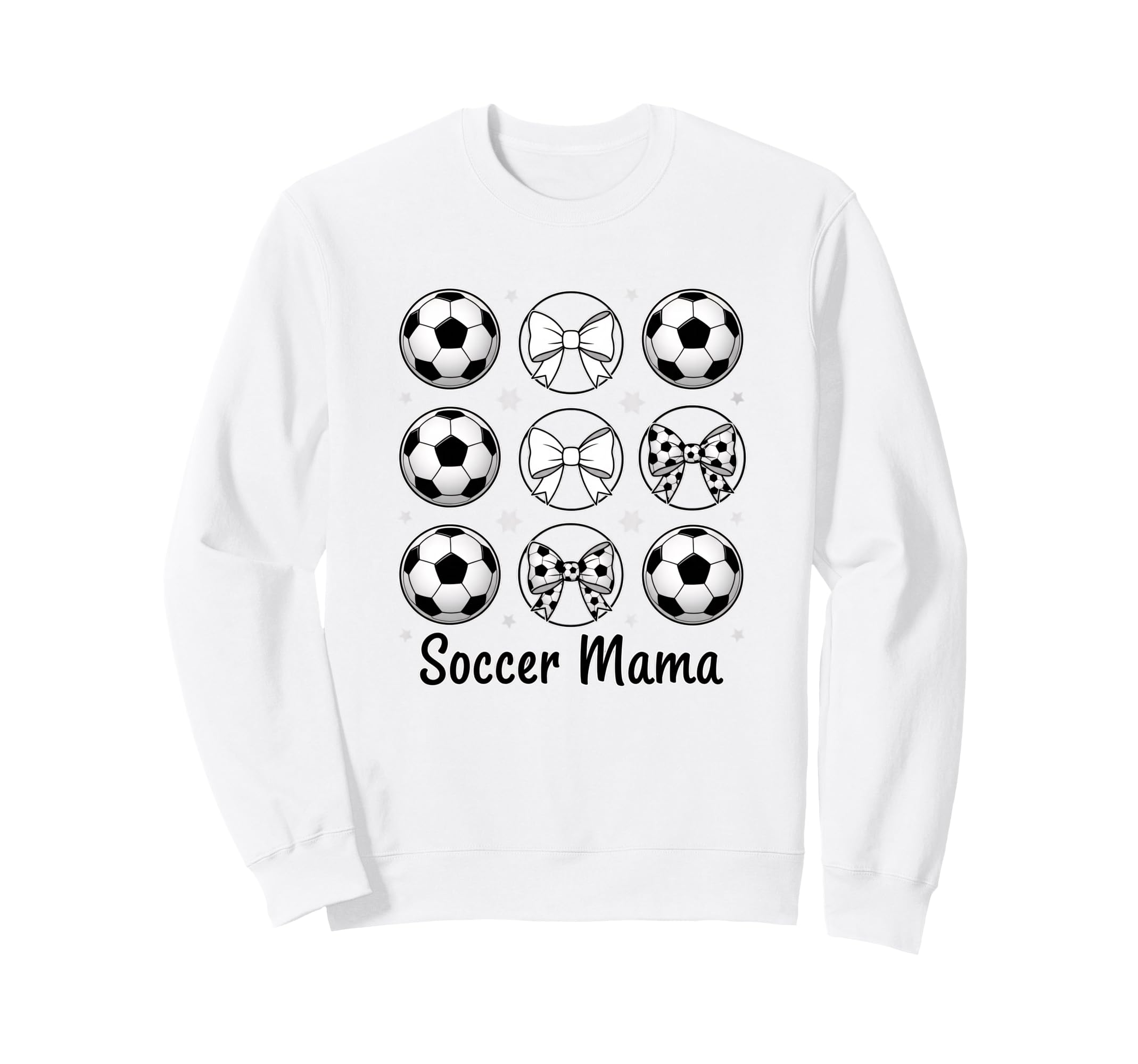 Soccer Mama Mom Soccer Mom Bow Sweatshirt - Custom Art Print for Adults - T-Shirt, Sweatshirt, Hoodie