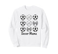 Soccer Mama Mom Soccer Mom Bow Sweatshirt - Trendy Graphic for Adults - T-Shirt, Sweatshirt, Hoodie