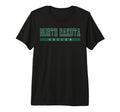 North Dakota Soccer Green Text Tri Blend T-Shirt - Trendy Graphic Men Women - T-Shirt, Sweatshirt, Hoodie