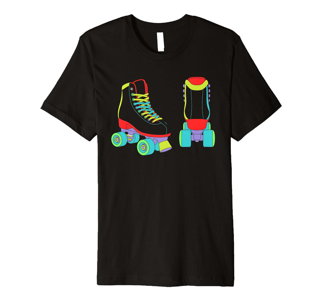 Roller Skate Shoes Colorful Roller T-Shirt - Custom Art Print for Adults - T-Shirt, Sweatshirt, Hoodie