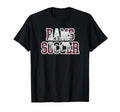Rams Soccer Mom Game Day Mascot Maroon T-Shirt - Minimalist Print Unisex - T-Shirt, Sweatshirt, Hoodie