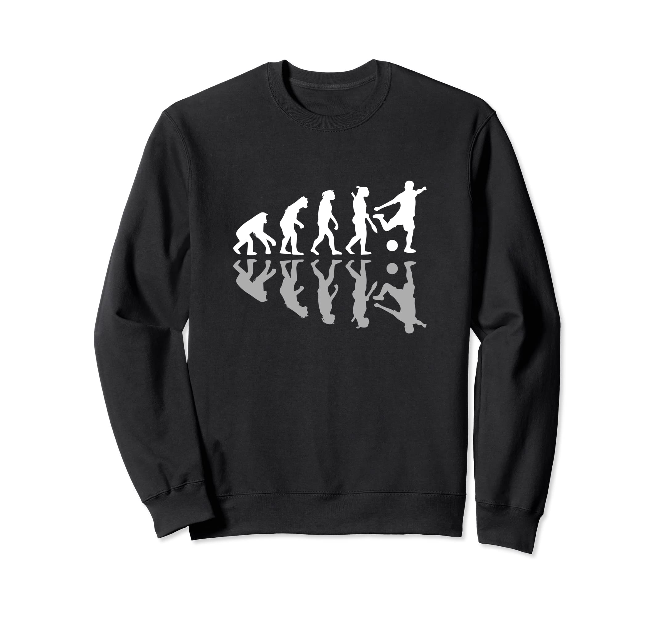 Human Evolution Funny Soccer Sweatshirt - Aesthetic Graphic Men Women - T-Shirt, Sweatshirt, Hoodie
