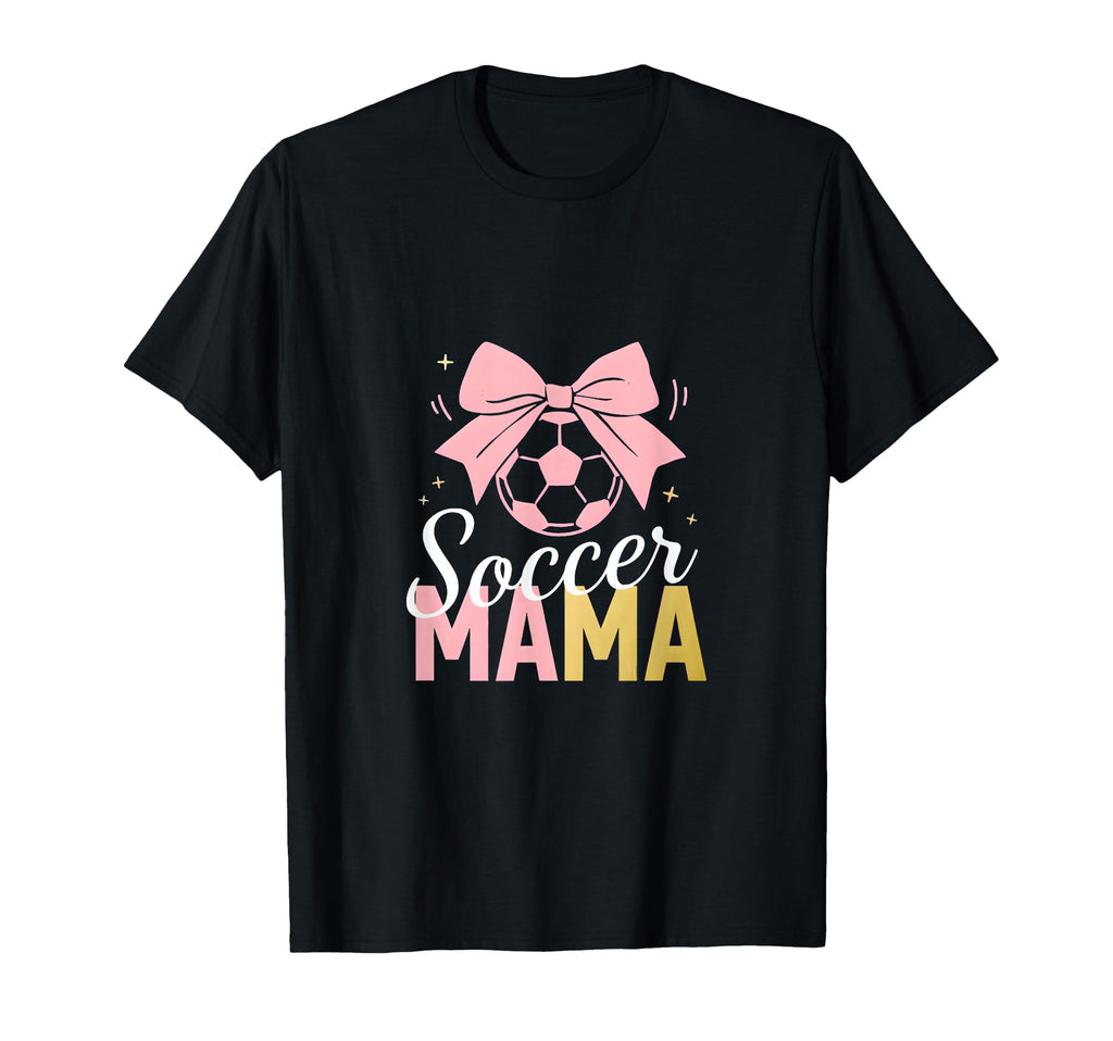 Soccer Mama Bow Soccer Mom Club T-Shirt - Graphic Print for Adults - T-Shirt, Sweatshirt, Hoodie