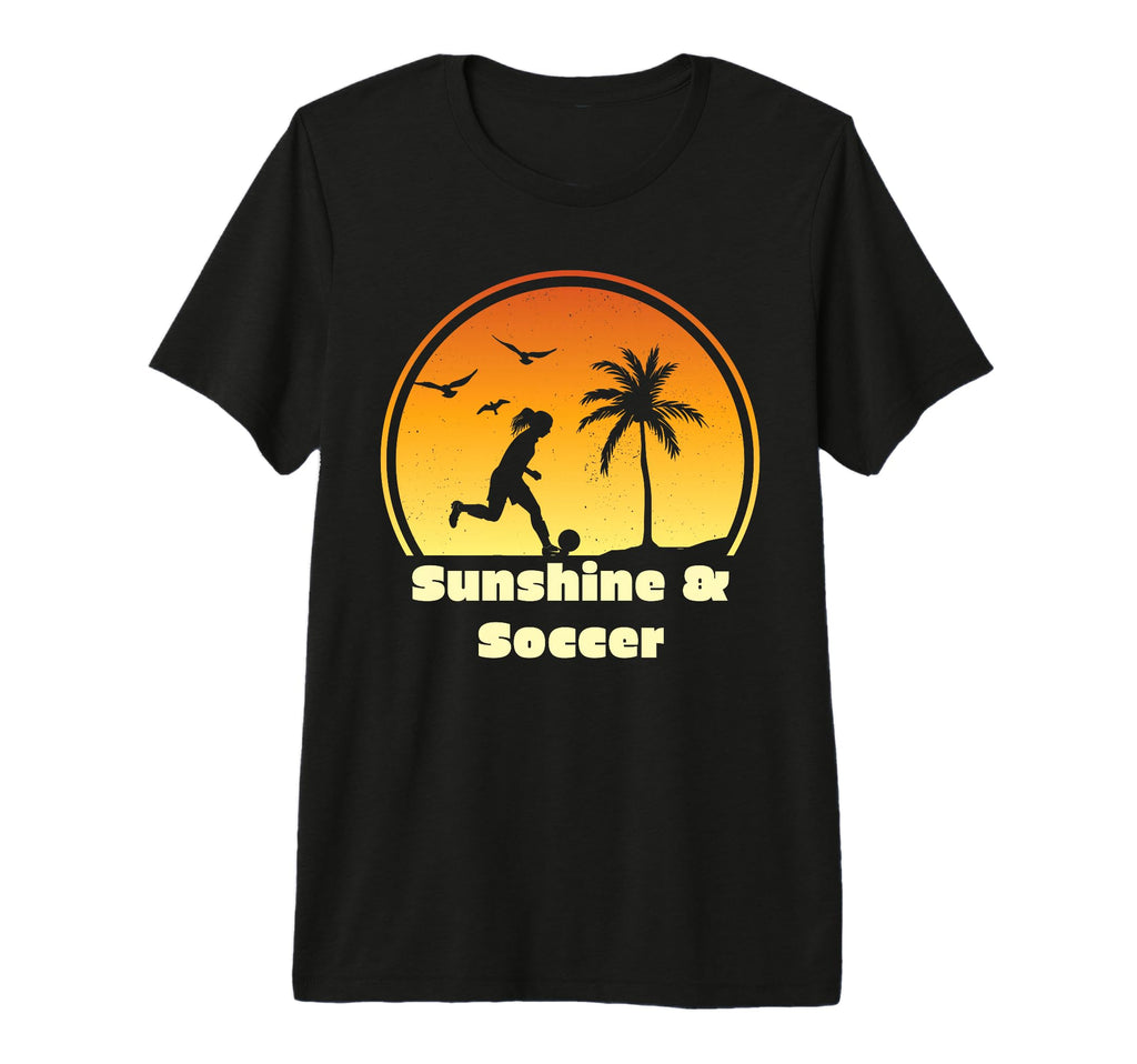 Sunshine Soccer Gear Soccer Player T-Shirt - Minimalist Print Men Women - T-Shirt, Sweatshirt, Hoodie
