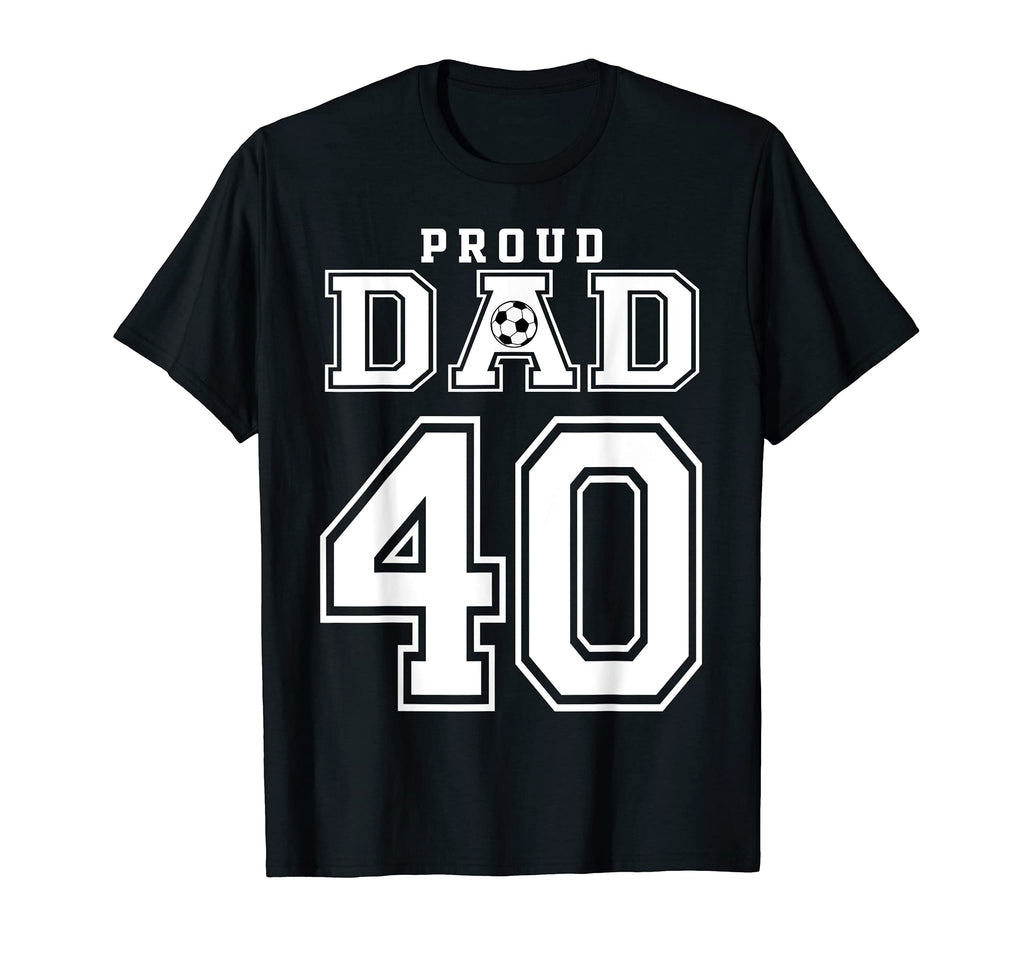 Number 40 Custom Proud Soccer Futbol T-Shirt - Custom Art Print for Adults - T-Shirt, Sweatshirt, Hoodie