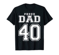 Number 40 Custom Proud Soccer Futbol T-Shirt - Custom Art Print for Adults - T-Shirt, Sweatshirt, Hoodie