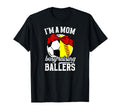 Im Mom Busy Raising Ballers Soccer T-Shirt - Graphic Print for Adults - T-Shirt, Sweatshirt, Hoodie
