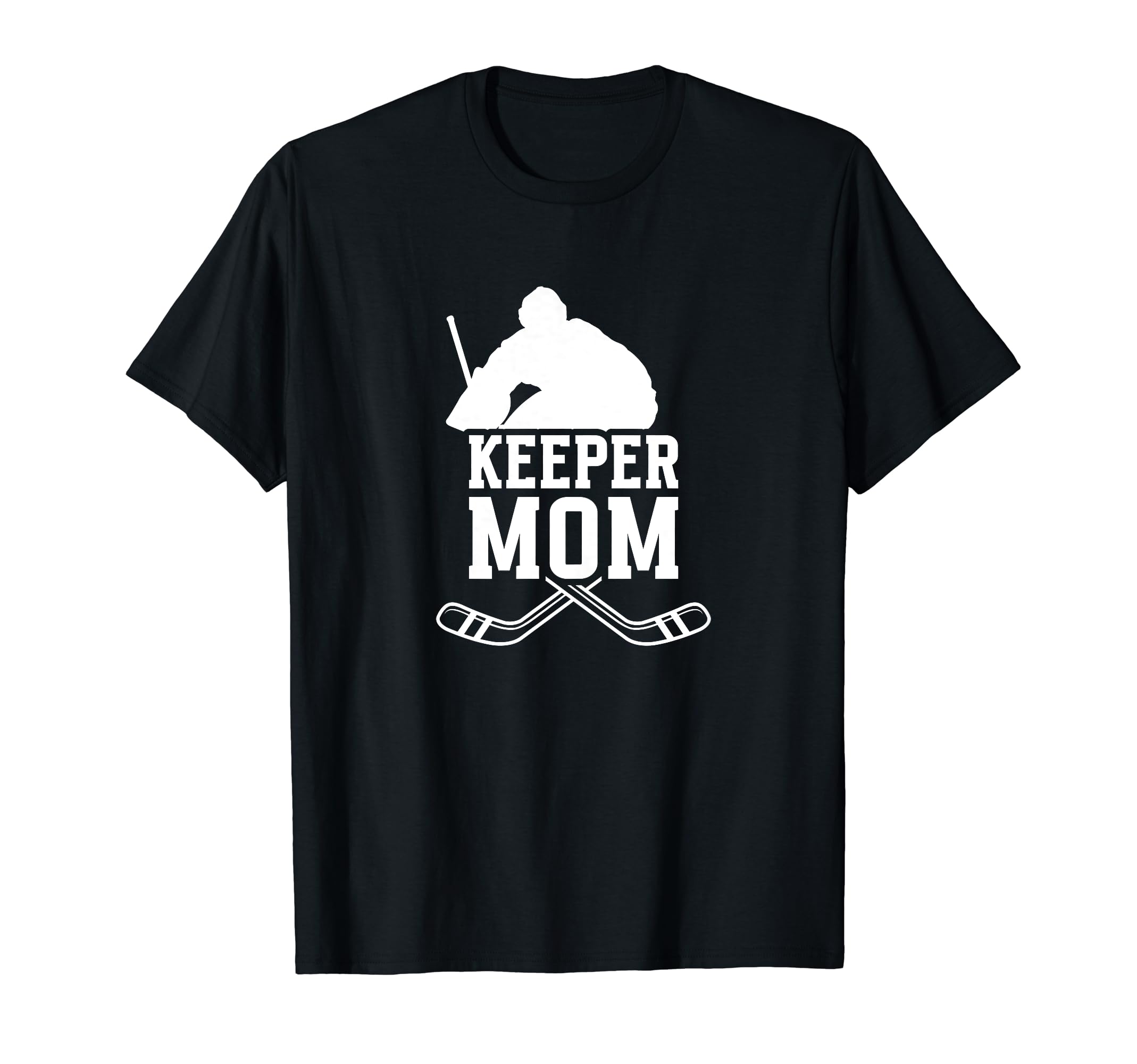 Ice Hockey Keeper Mom Ice Hockey T-Shirt - Minimalist Print for Adults - T-Shirt, Sweatshirt, Hoodie