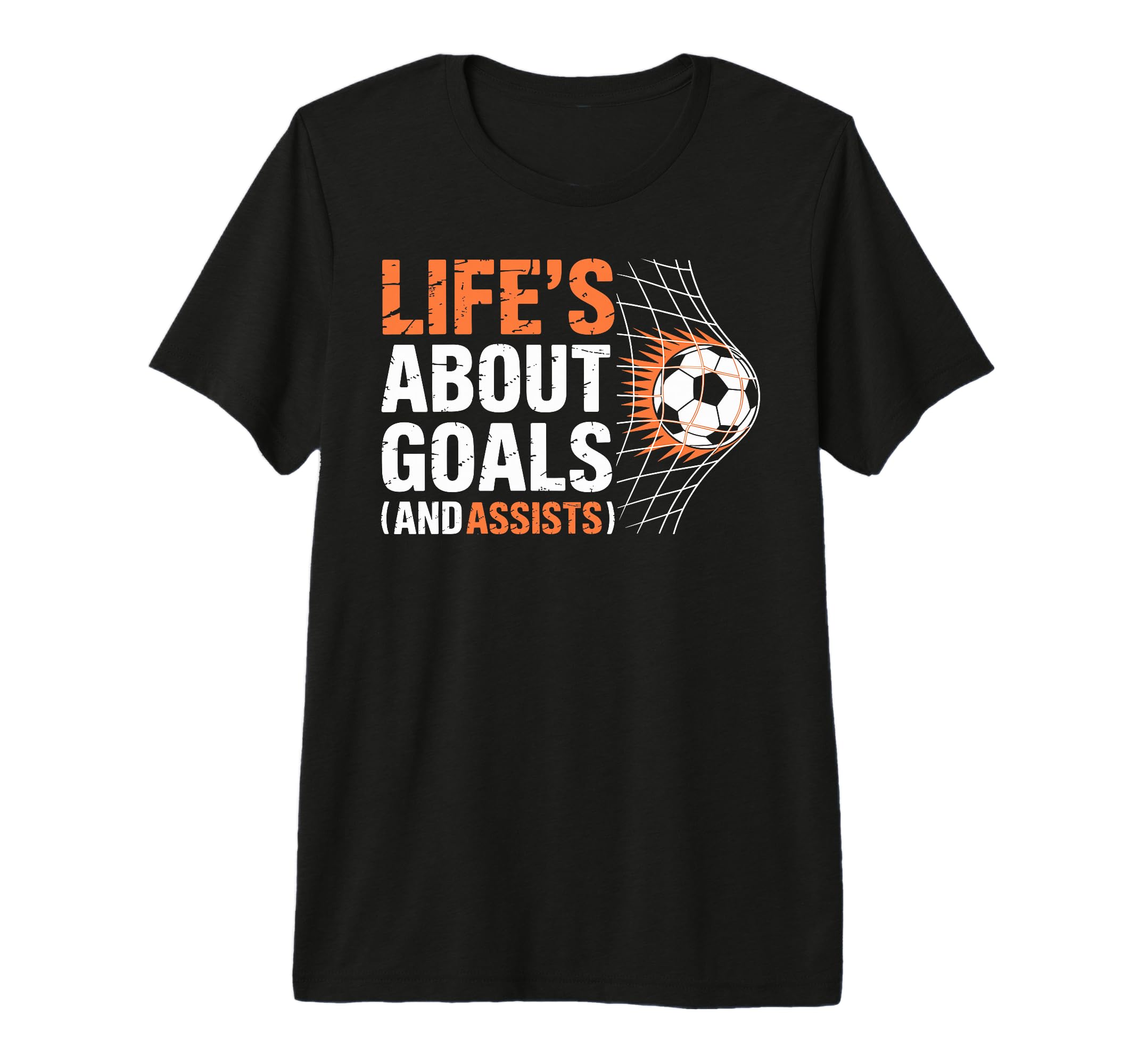 Soccer Life Is About Goals And T-Shirt - Fun Novelty Design for Adults - T-Shirt, Sweatshirt, Hoodie