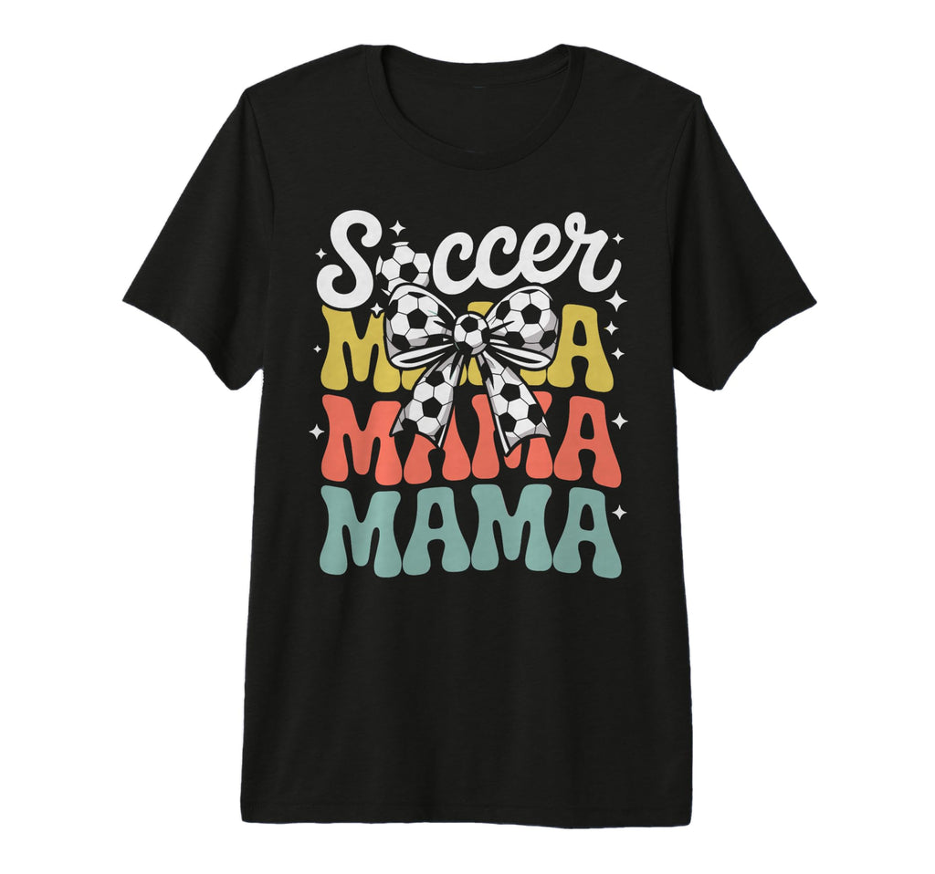 Groovy Soccer Football Player Mama T-Shirt - Aesthetic Graphic for Adults - T-Shirt, Sweatshirt, Hoodie