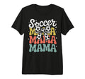 Groovy Soccer Football Player Mama T-Shirt - Aesthetic Graphic for Adults - T-Shirt, Sweatshirt, Hoodie