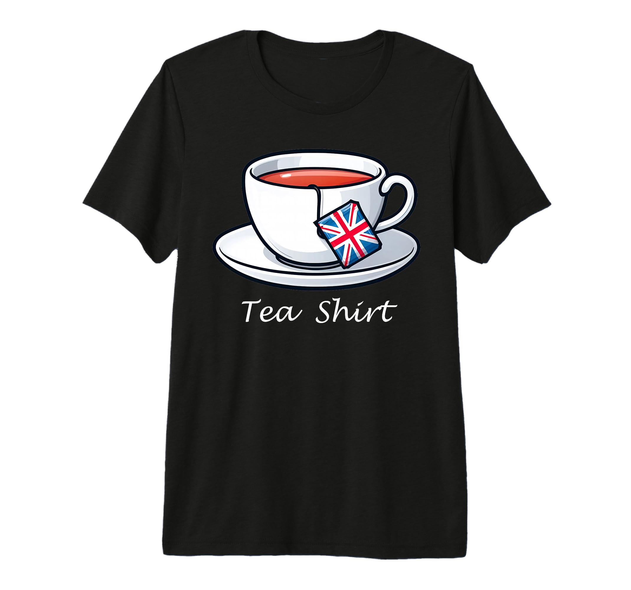 I Love English Tea Uk Flag Fun T-Shirt - Custom Art Print for Adults - T-Shirt, Sweatshirt, Hoodie