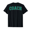 Coach Sports Trainer Arched Teal T-Shirt - Aesthetic Graphic Men Women - T-Shirt, Sweatshirt, Hoodie