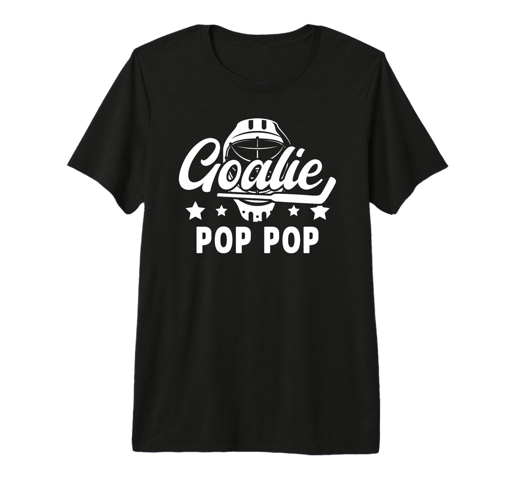 Mens Hockey Goalie Pop Pop Ice T-Shirt - Casual Everyday Wear for Adults - T-Shirt, Sweatshirt, Hoodie