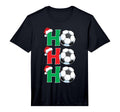 Ho Ho Ho Soccer Ball Santa Hat Soccer T-Shirt - Trendy Graphic for Adults - T-Shirt, Sweatshirt, Hoodie