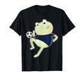 Frog Soccer Player Soccer Sports T-Shirt - Novelty Apparel for Adults - T-Shirt, Sweatshirt, Hoodie
