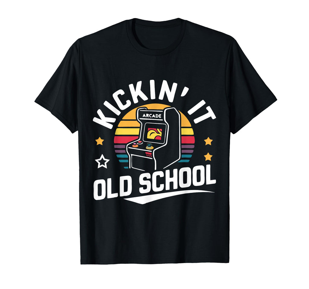 Arcade Kickin It Old School Gaming T-Shirt - Streetwear Style for Adults - T-Shirt, Sweatshirt, Hoodie