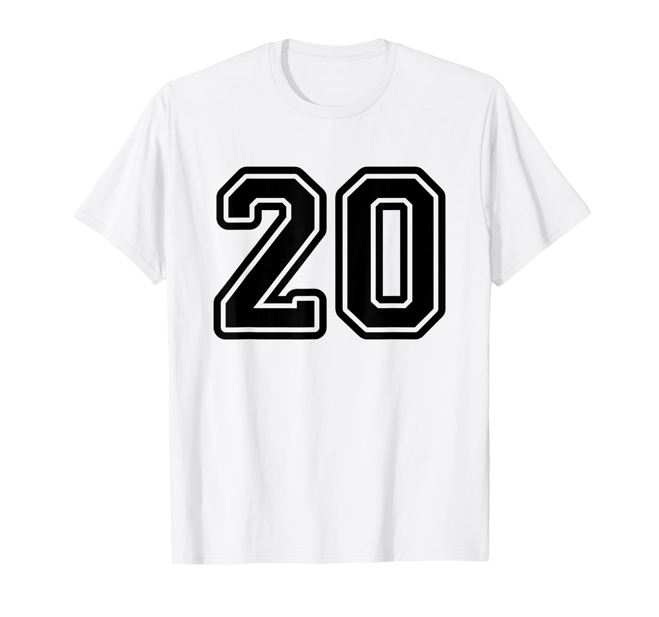 Sport Team Number 20 T-Shirt - Minimalist Print Men Women - T-Shirt, Sweatshirt, Hoodie