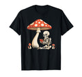 Spooky Skeleton Playing Arcade Games T-Shirt - Minimalist Print for Adults - T-Shirt, Sweatshirt, Hoodie