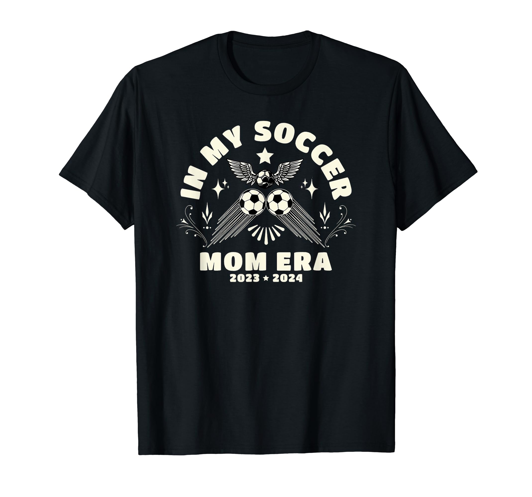My Soccer Mom Era Groovy Mom Soccer T-Shirt - Graphic Print for Adults - T-Shirt, Sweatshirt, Hoodie